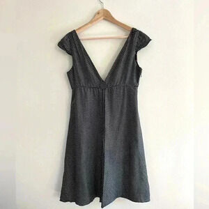 Trovata Black Polka Dots  Silk Dress
Size M